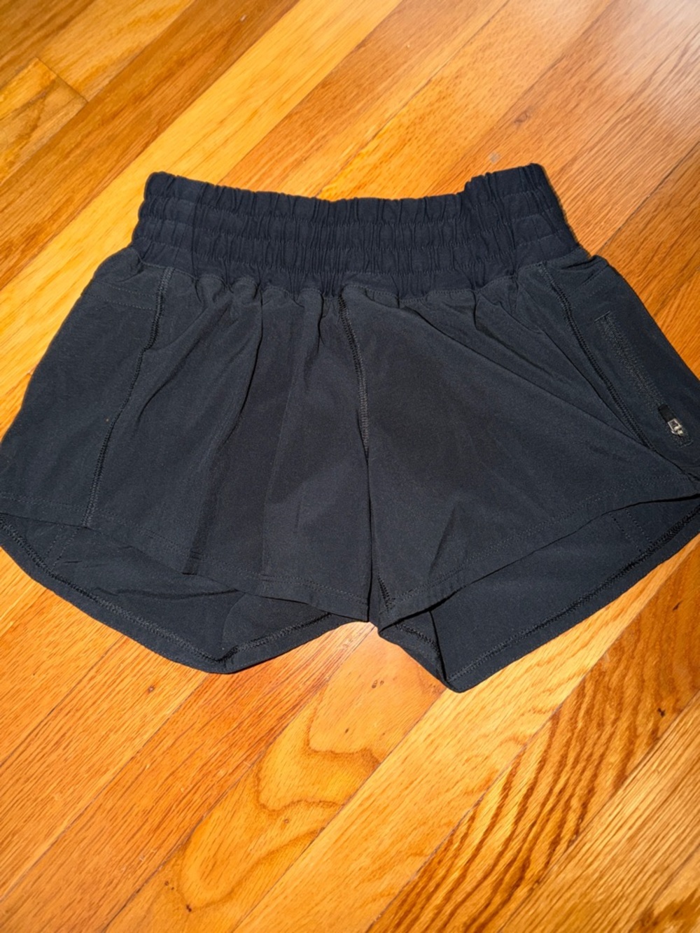 lululemon athletica Black Elastic-Waist Athletic Shorts